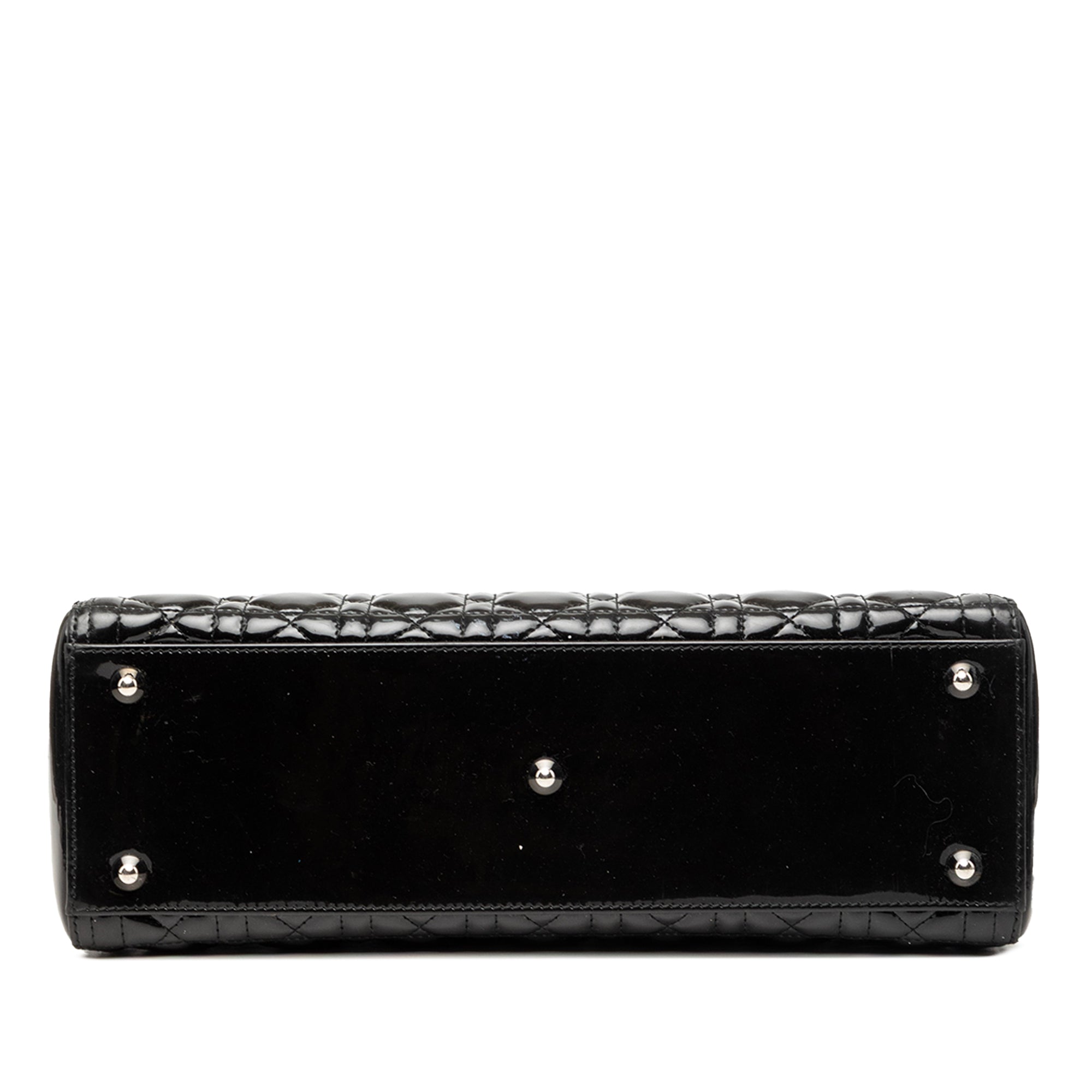 Large Patent Cannage Lady Dior - Image 3
