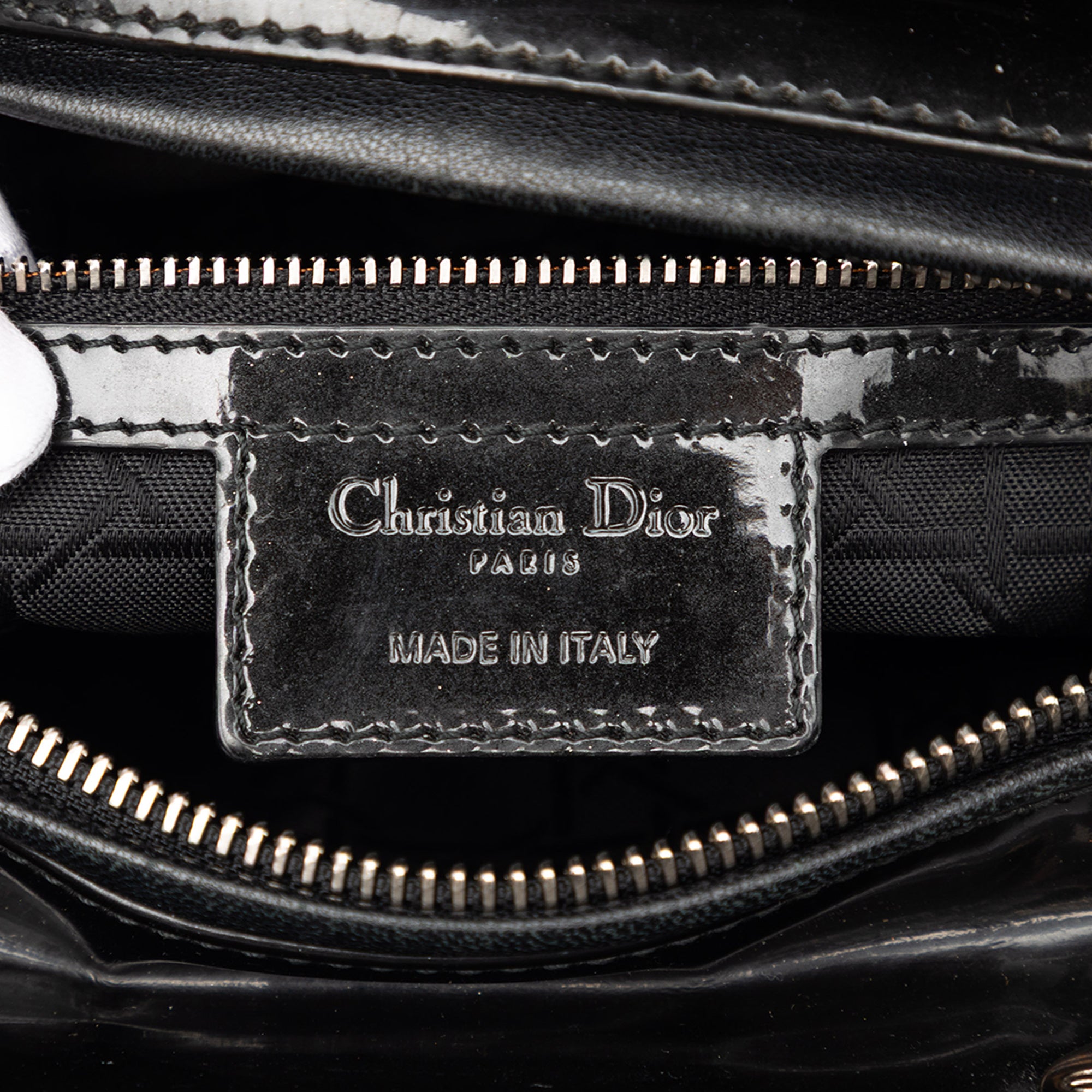 Large Patent Cannage Lady Dior - Image 5