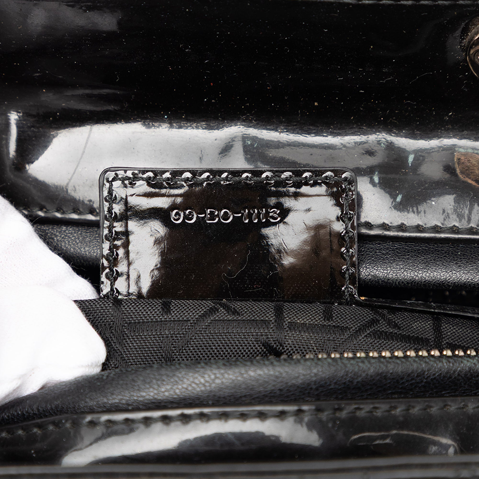 Large Patent Cannage Lady Dior - Image 6