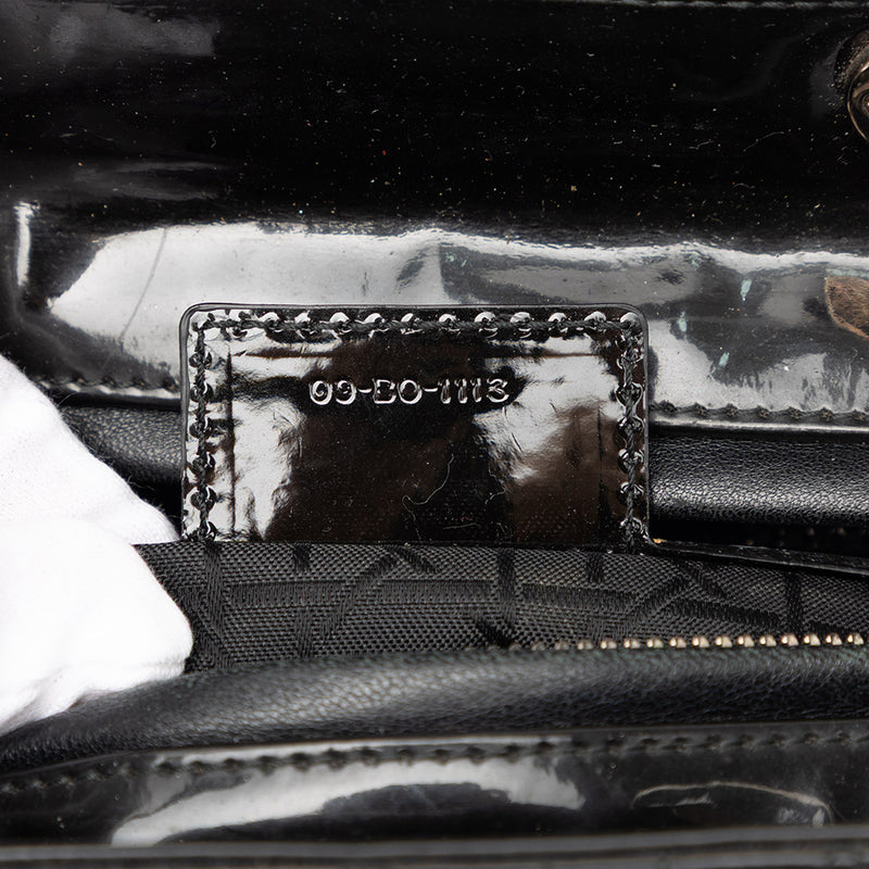Large Patent Cannage Lady Dior - Image 6