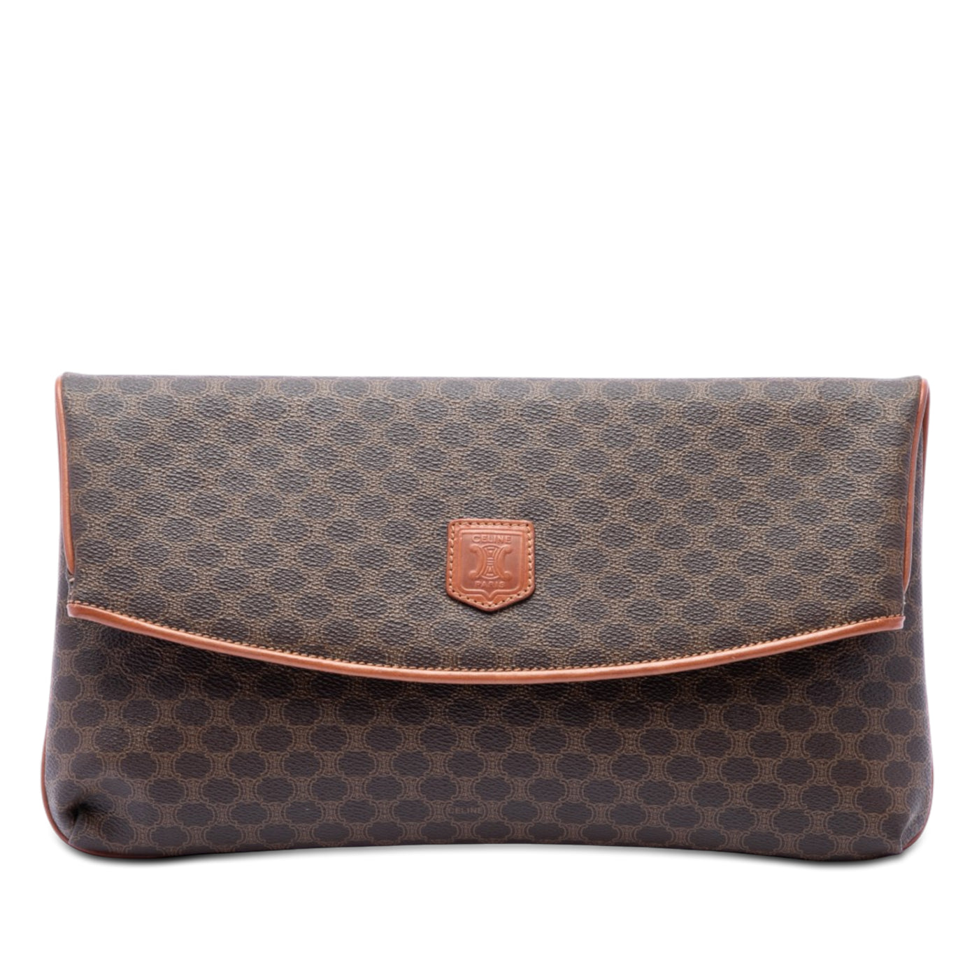 Macadam Coated Canvas Clutch - Image 1