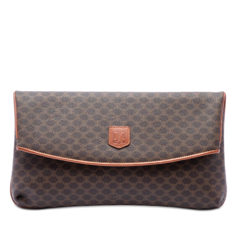 Macadam Coated Canvas Clutch