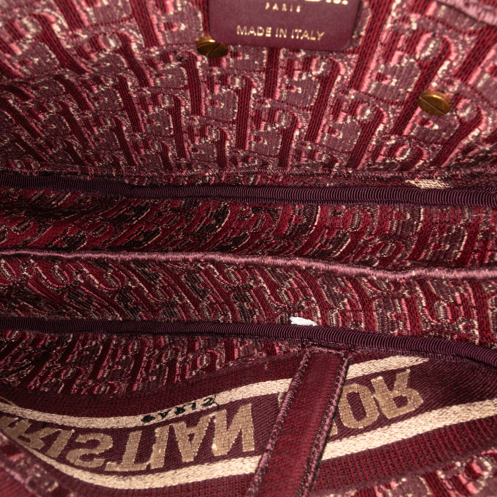 Oblique Velvet Embroidered Saddle Bag - Image 4