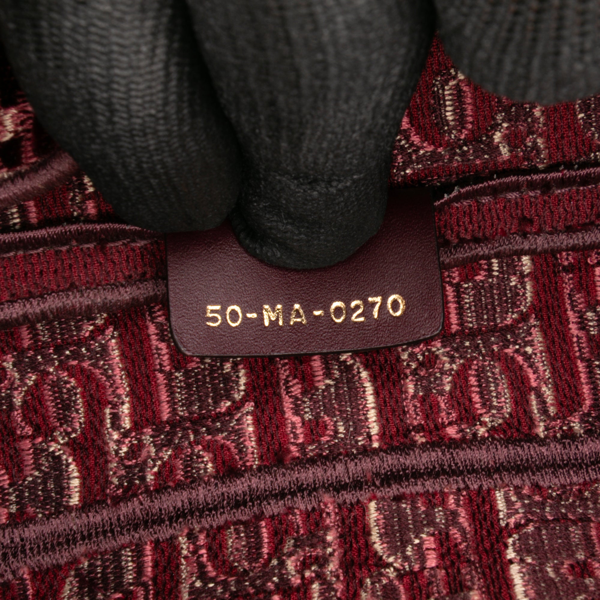 Oblique Velvet Embroidered Saddle Bag - Image 6