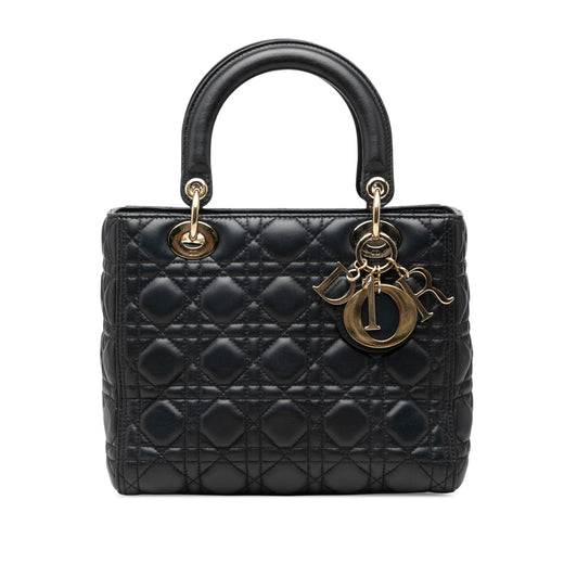 Medium Lambskin Cannage Lady Dior - Image 1