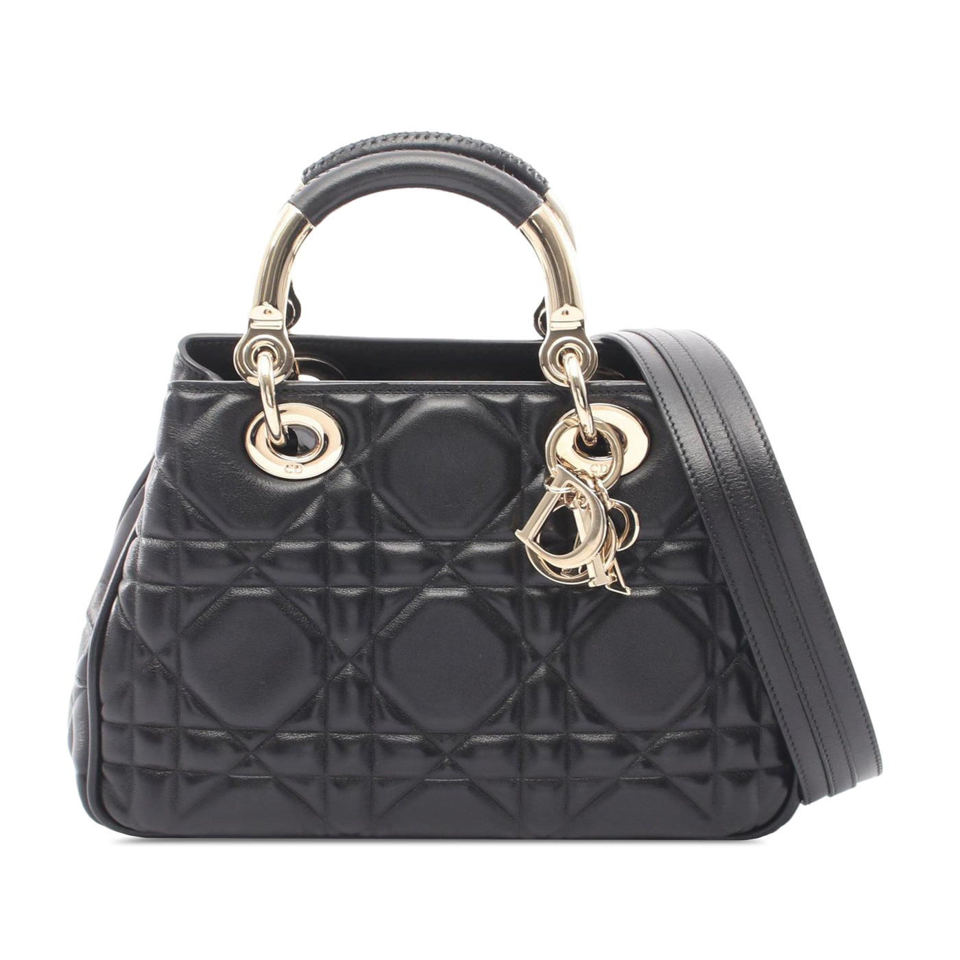 Small Calfskin Cannage Lady 95.22 Bag - Image 1