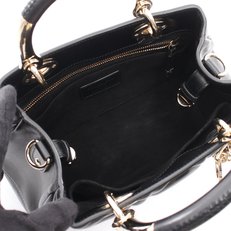 Small Calfskin Cannage Lady 95.22 Bag - Image 3