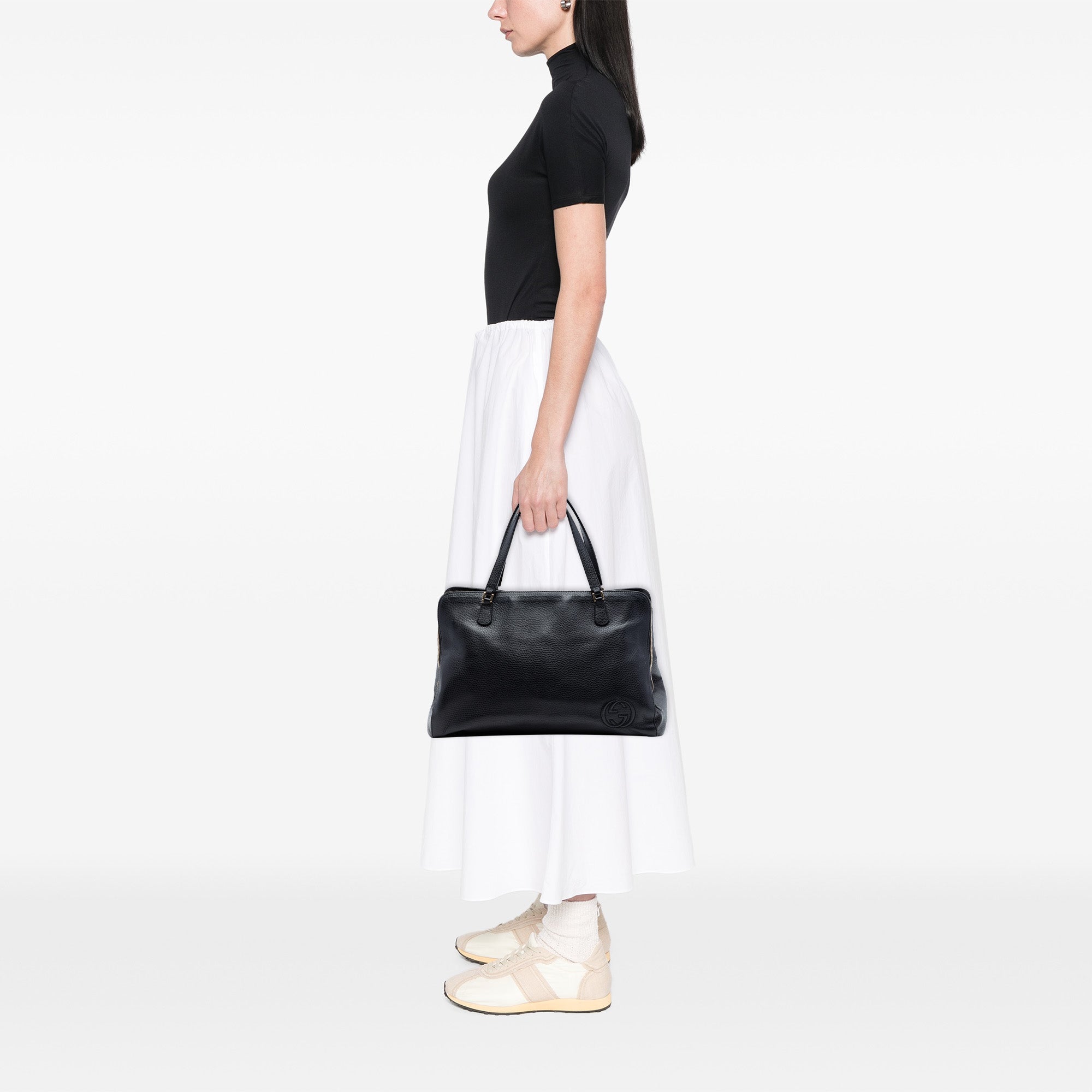 Leather Soho Convertible Tote - Image 7
