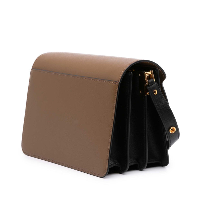 Tricolor Leather Trunk Crossbody - Image 2