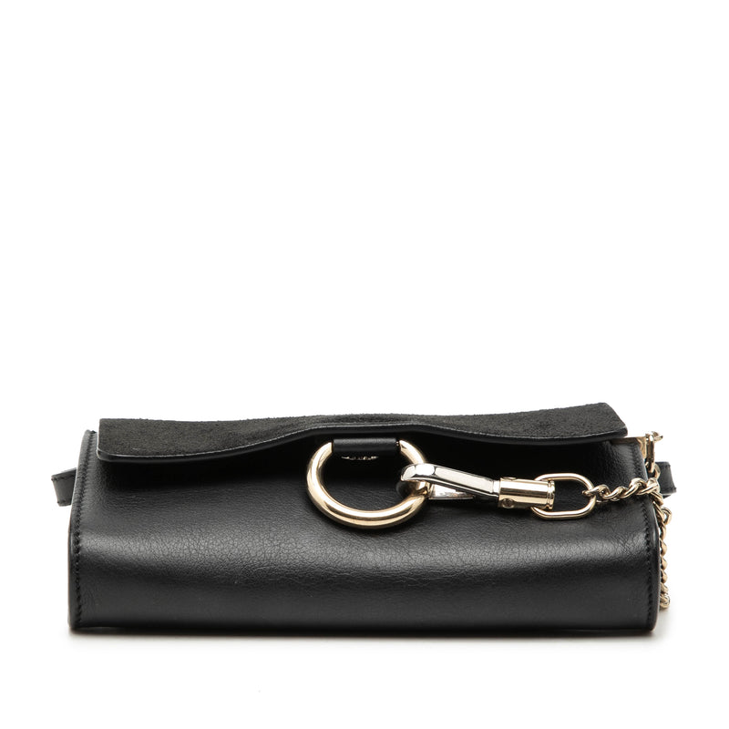 Mini Calfskin and Suede Faye Chain Crossbody - Image 3
