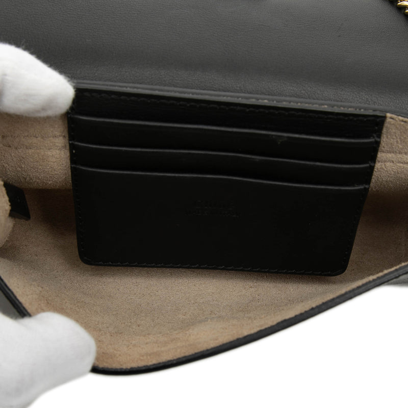 Mini Calfskin and Suede Faye Chain Crossbody - Image 4