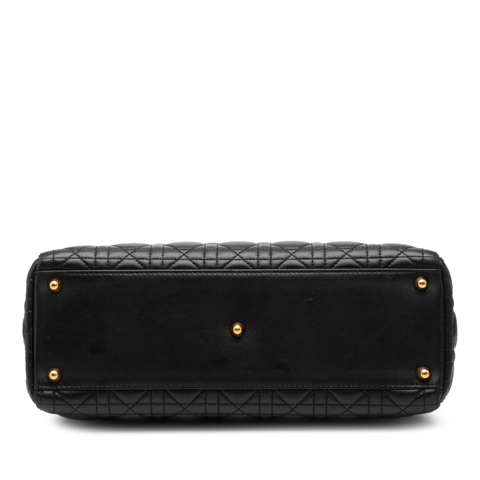 Large Lambskin Cannage Lady Dior - Image 3