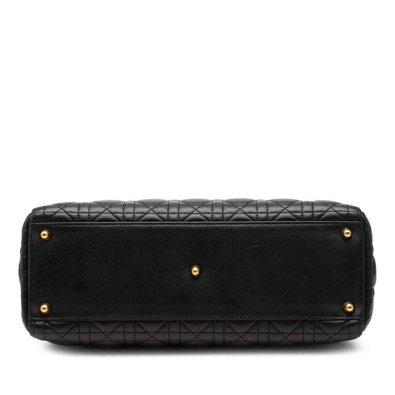 Large Lambskin Cannage Lady Dior - Image 3