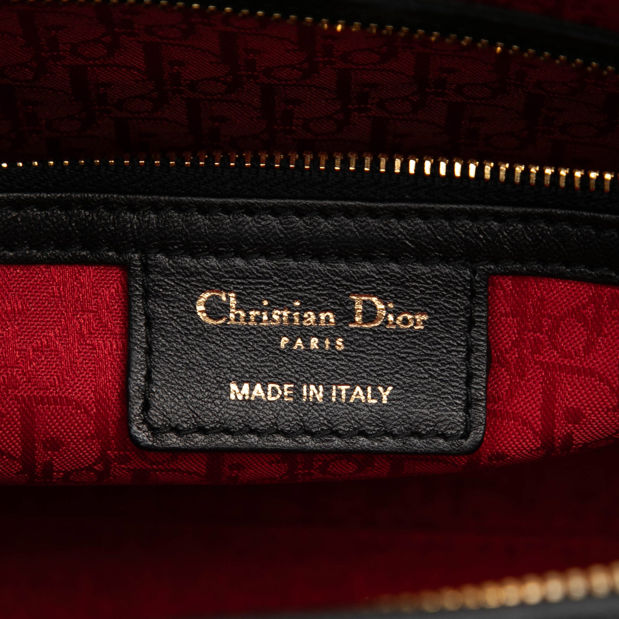 Large Lambskin Cannage Lady Dior - Image 5
