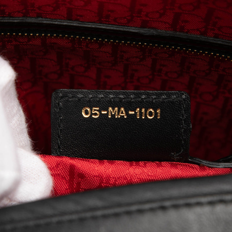 Large Lambskin Cannage Lady Dior - Image 6