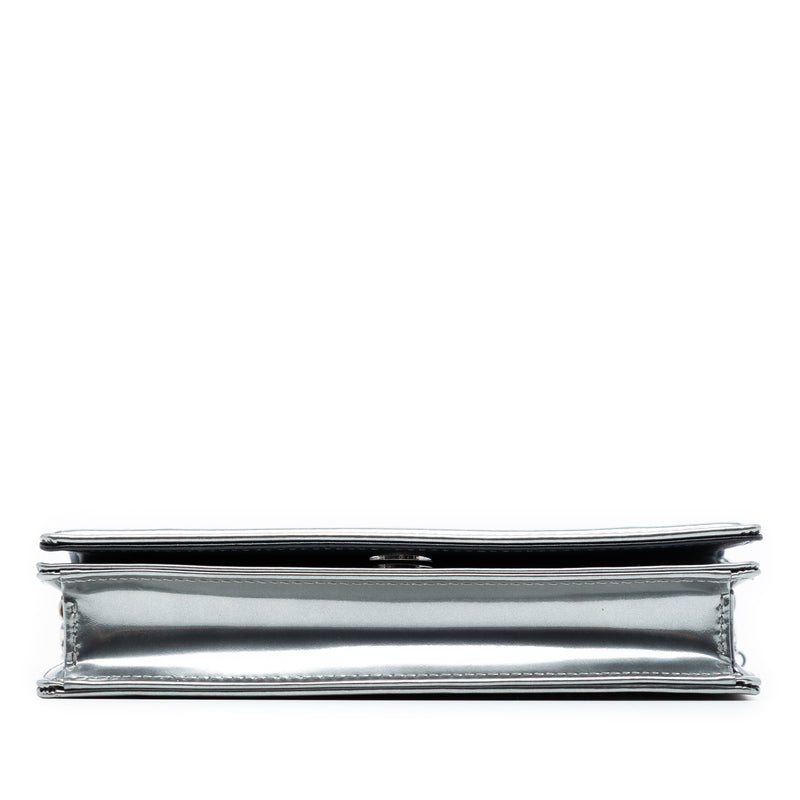 Metallic Patent Microcannage Diorama Wallet on Chain - Image 3