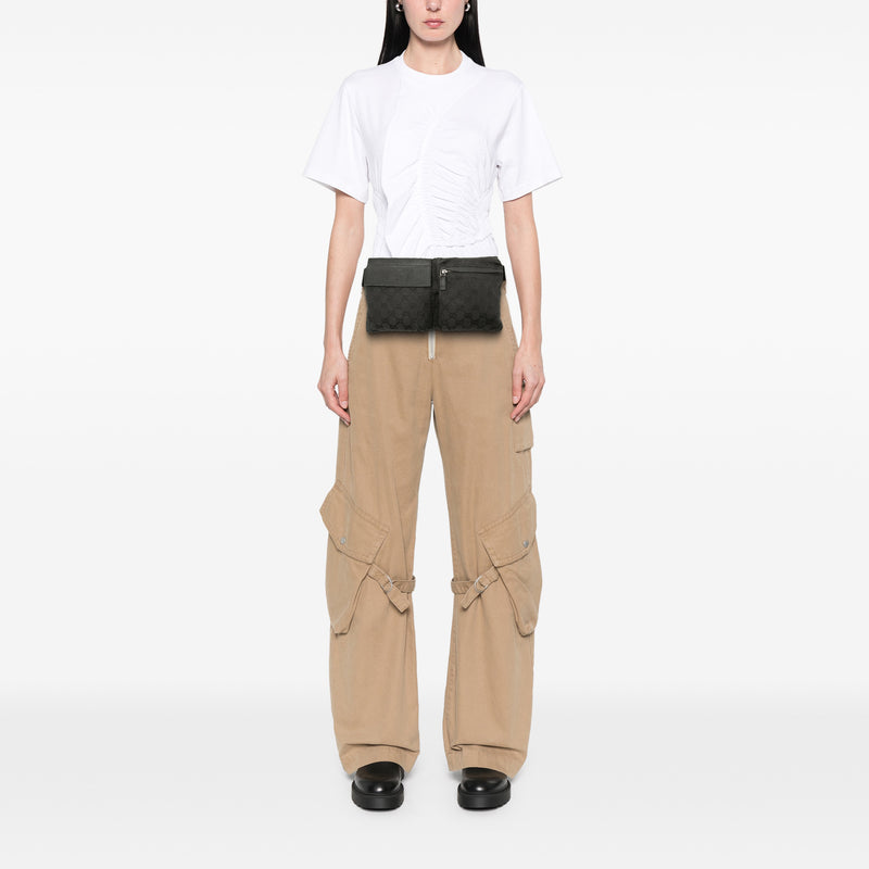 GG Canvas Double Pocket Belt Bag - Image 8