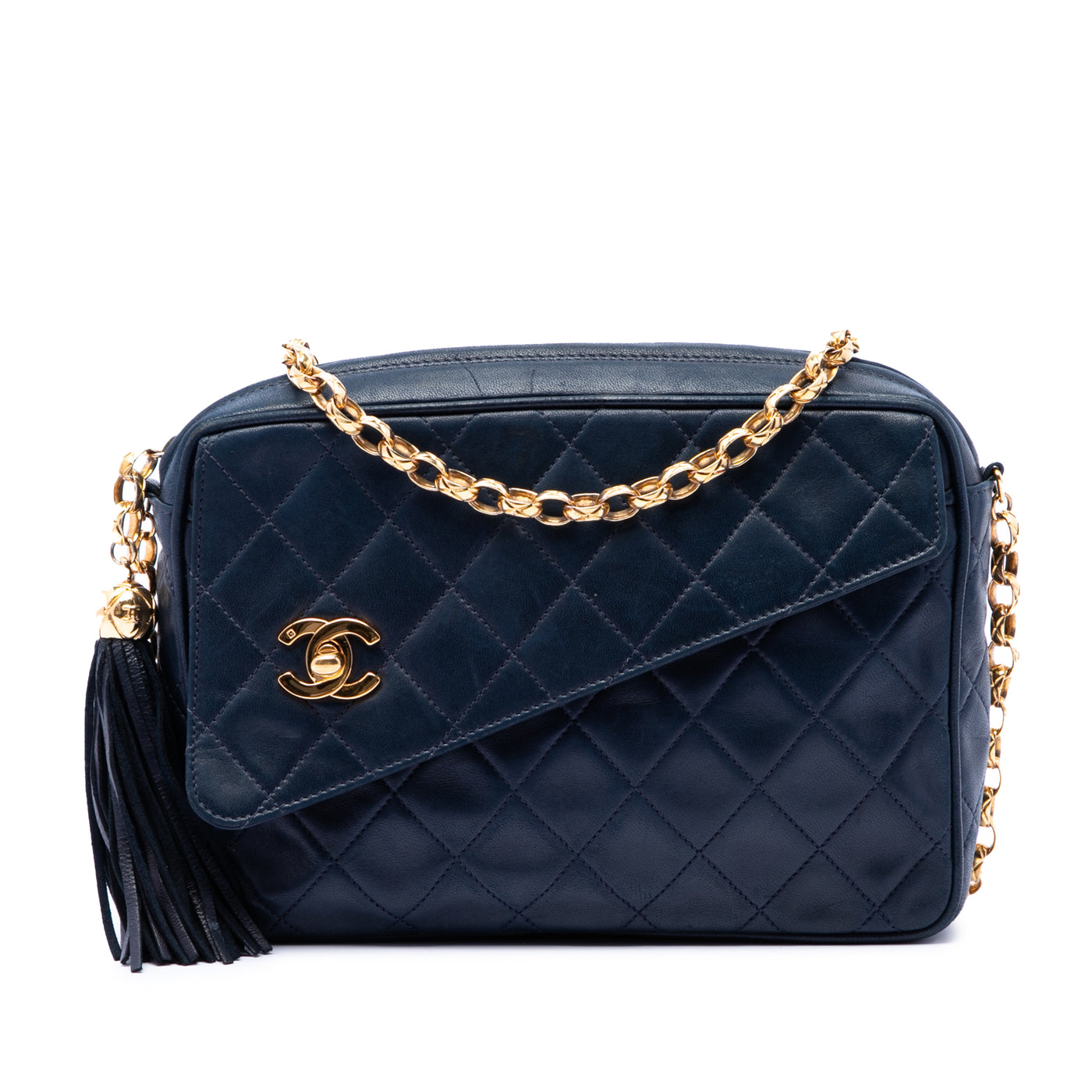 CC Quilted Lambskin Tassel Camera Bag - Image 1