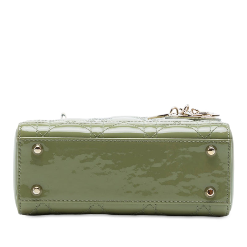 Mini Patent Cannage Lady Dior - Image 3