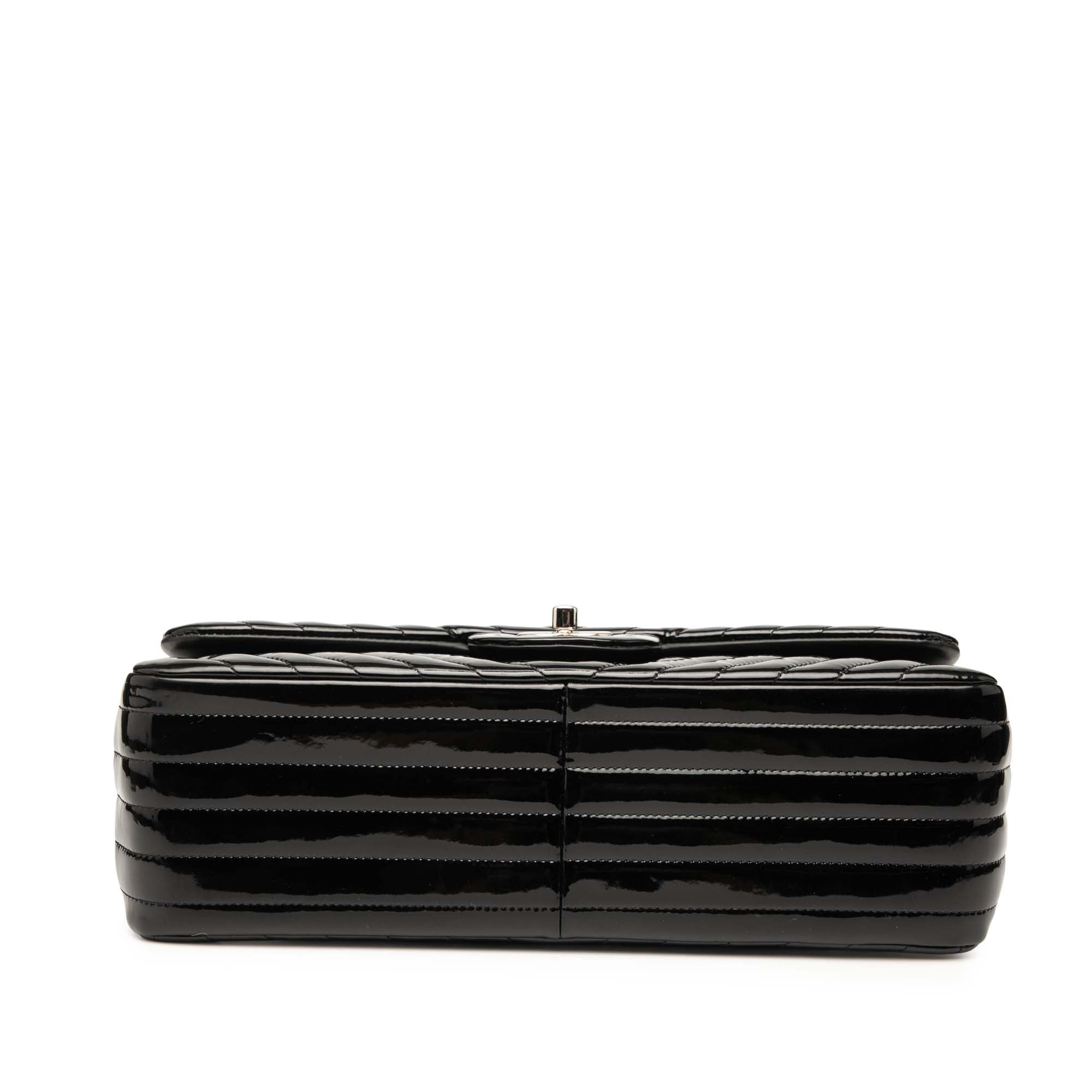 Jumbo Classic Chevron Patent Double Flap - Image 3