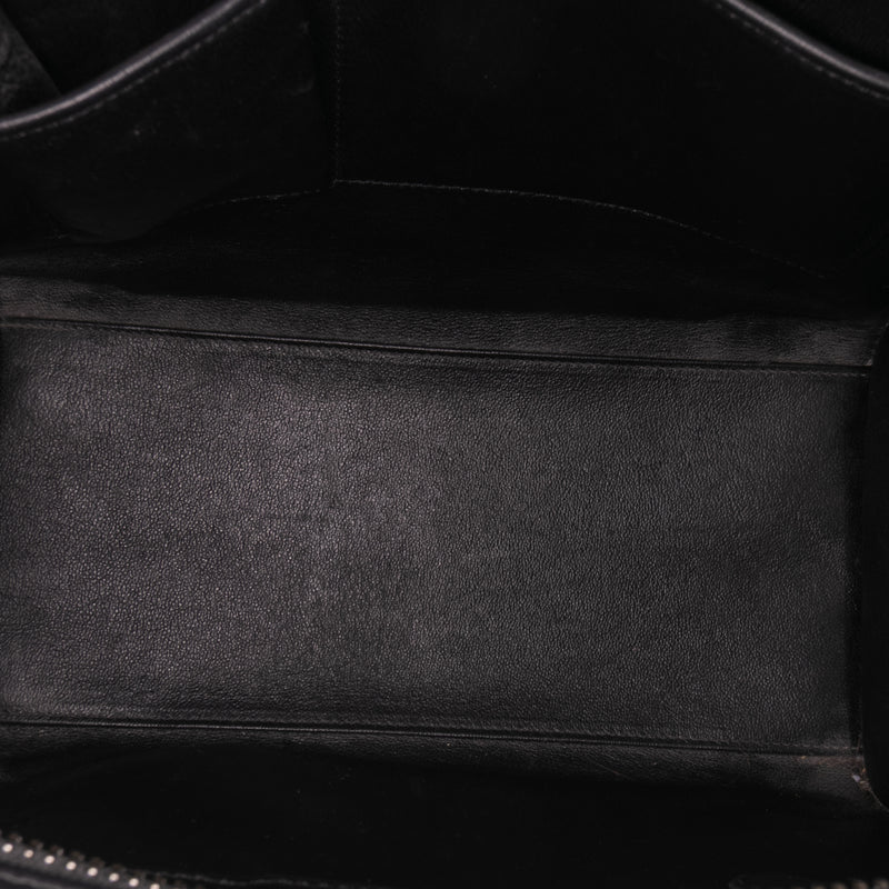 Micro Tricolor Leather Luggage Tote - Image 4
