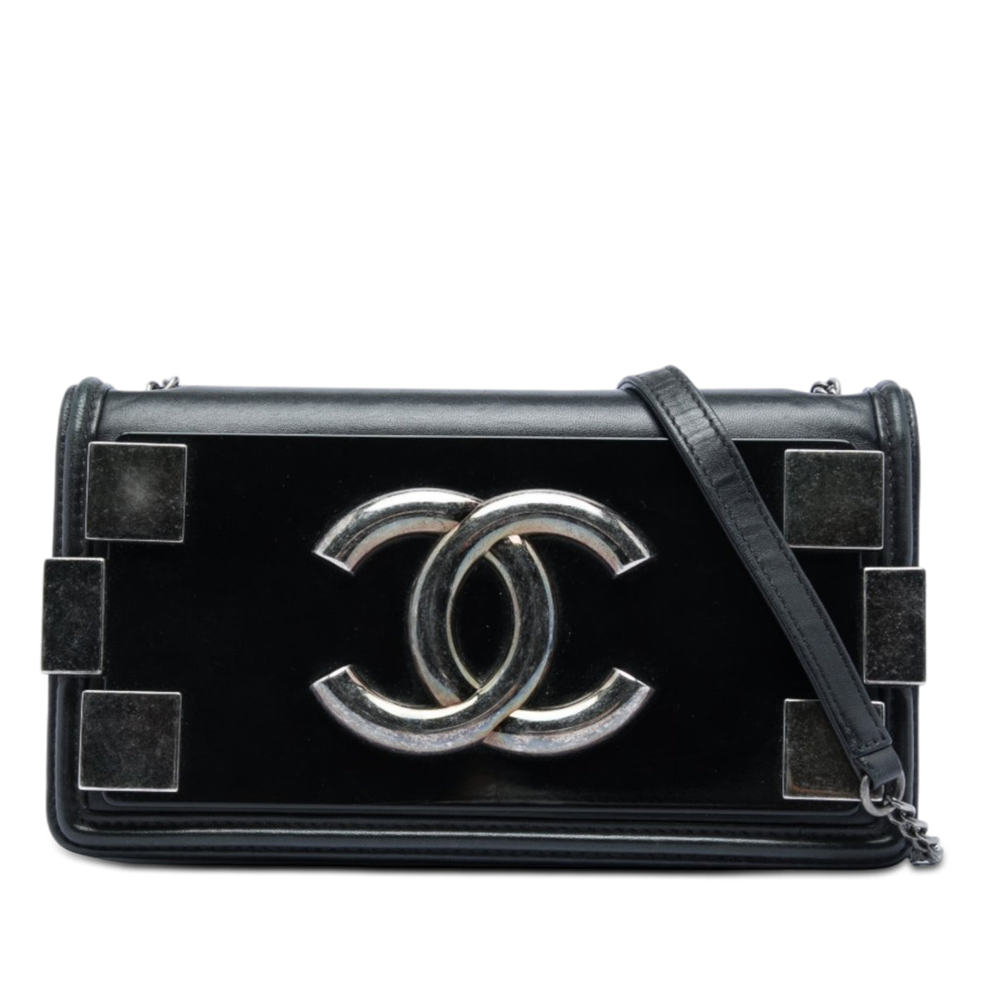 Lambskin and Acrylic Boy Brick Horizontal Flap - Image 1