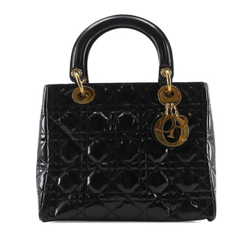 Medium Patent Cannage Lady Dior - Image 1
