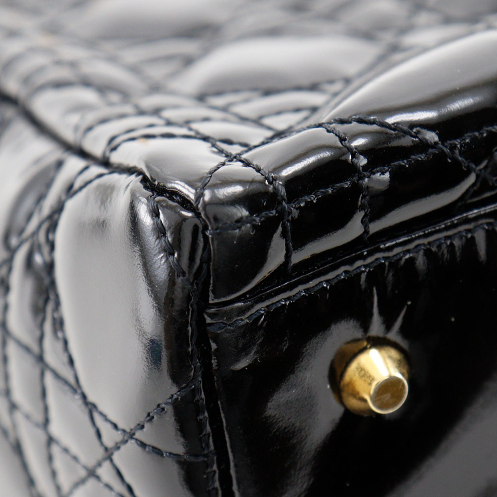 Medium Patent Cannage Lady Dior - Image 10