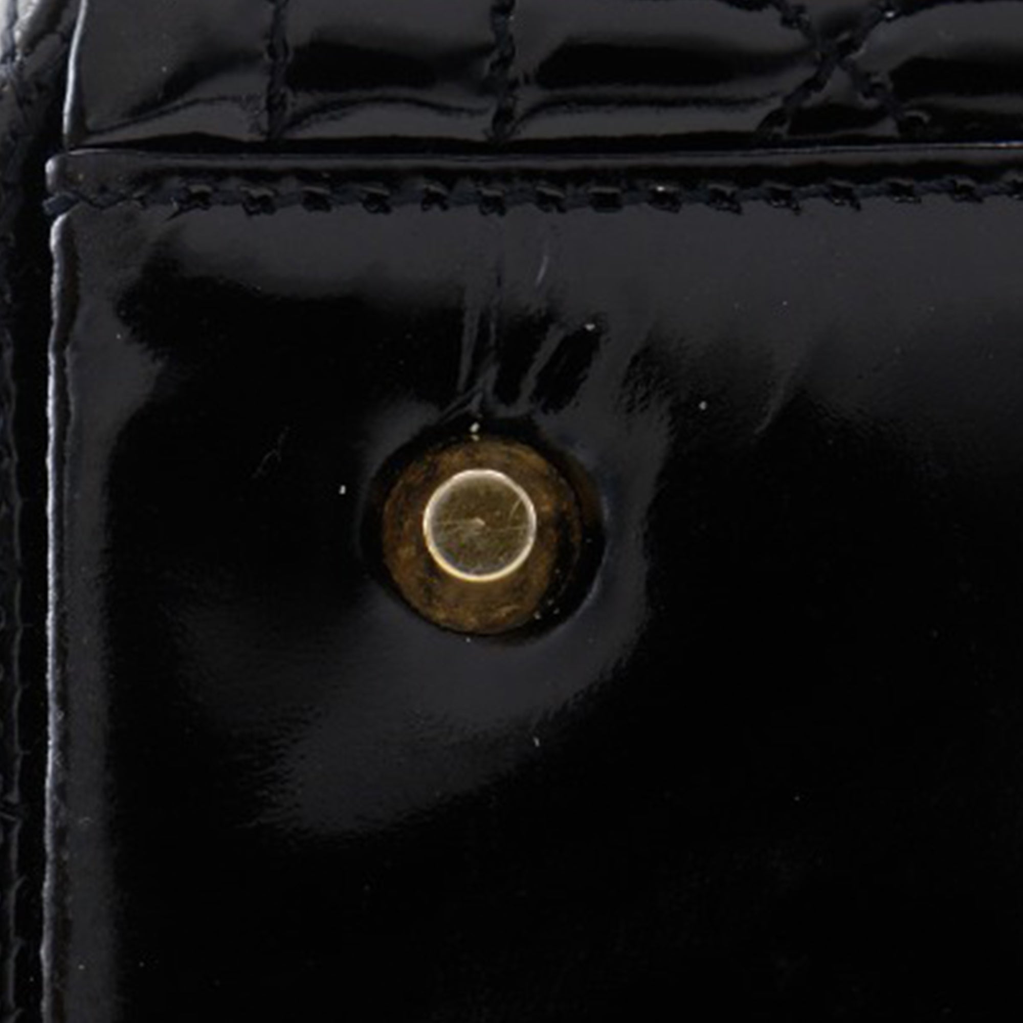 Medium Patent Cannage Lady Dior - Image 11