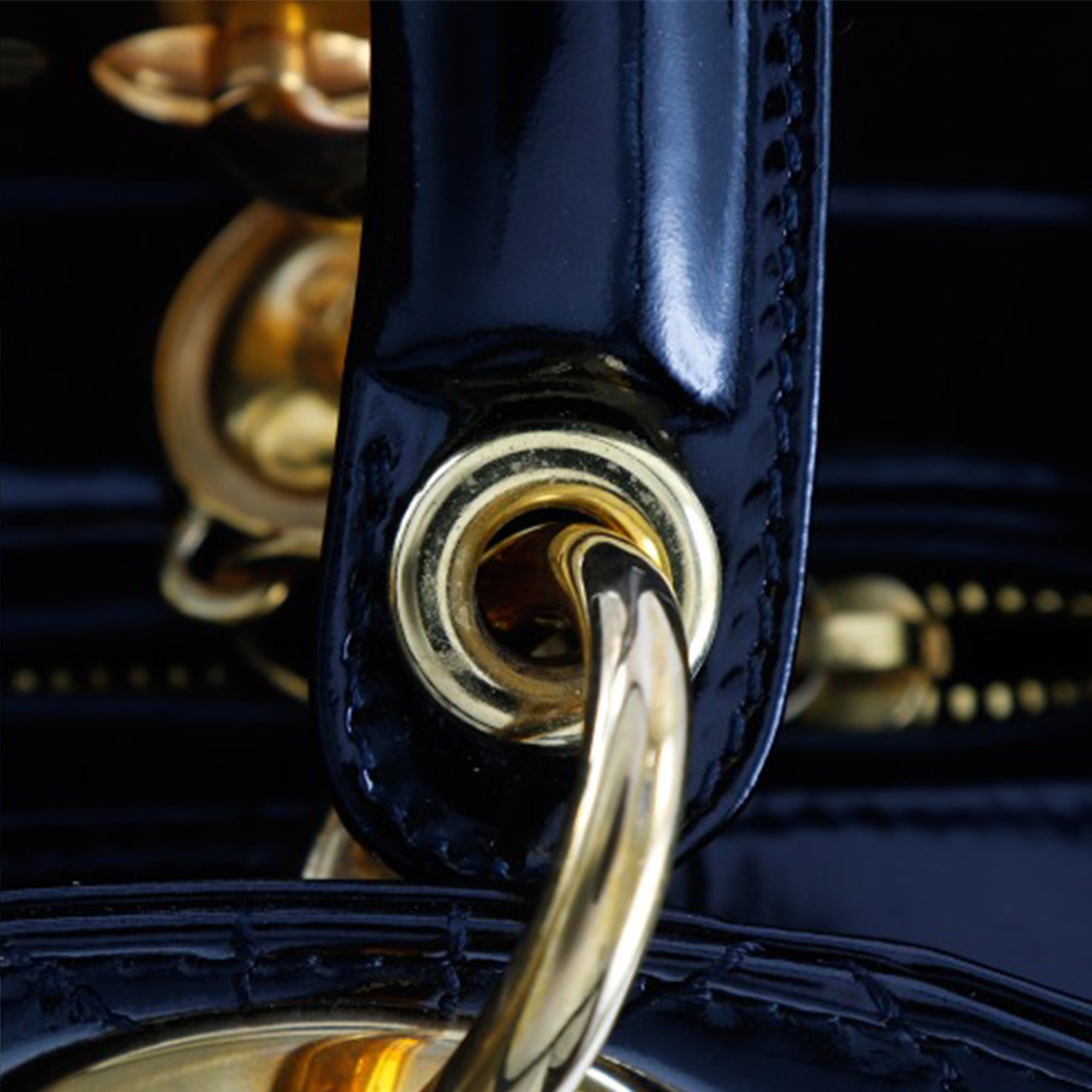 Medium Patent Cannage Lady Dior - Image 16