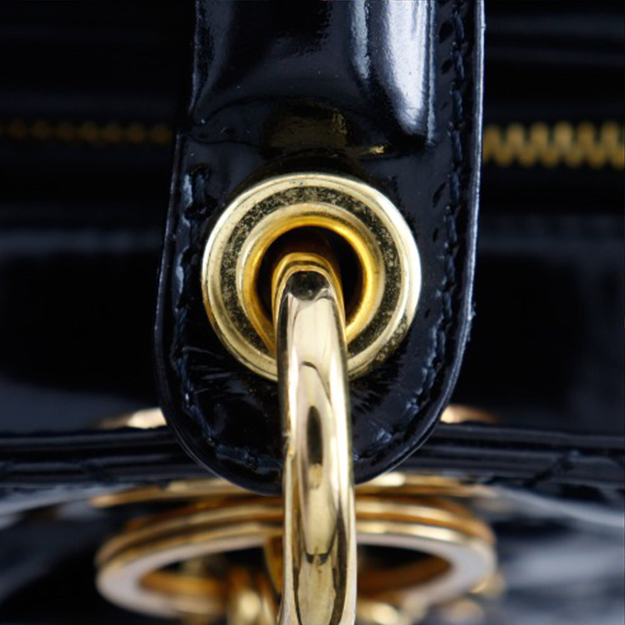 Medium Patent Cannage Lady Dior - Image 18