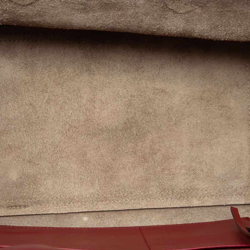 Small Leather Tie Tote - Image 4