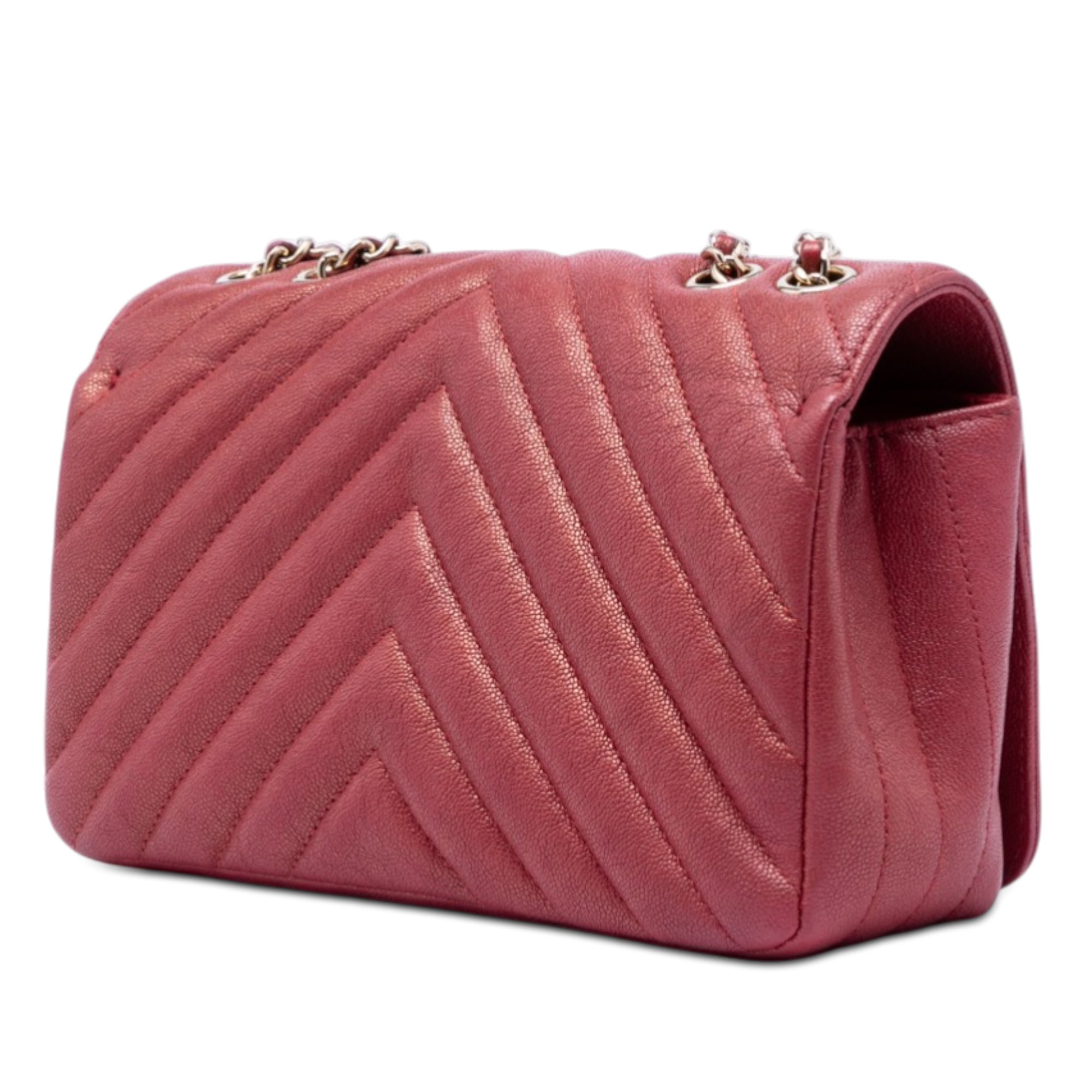 Small Chevron Caviar Statement Flap - Image 2