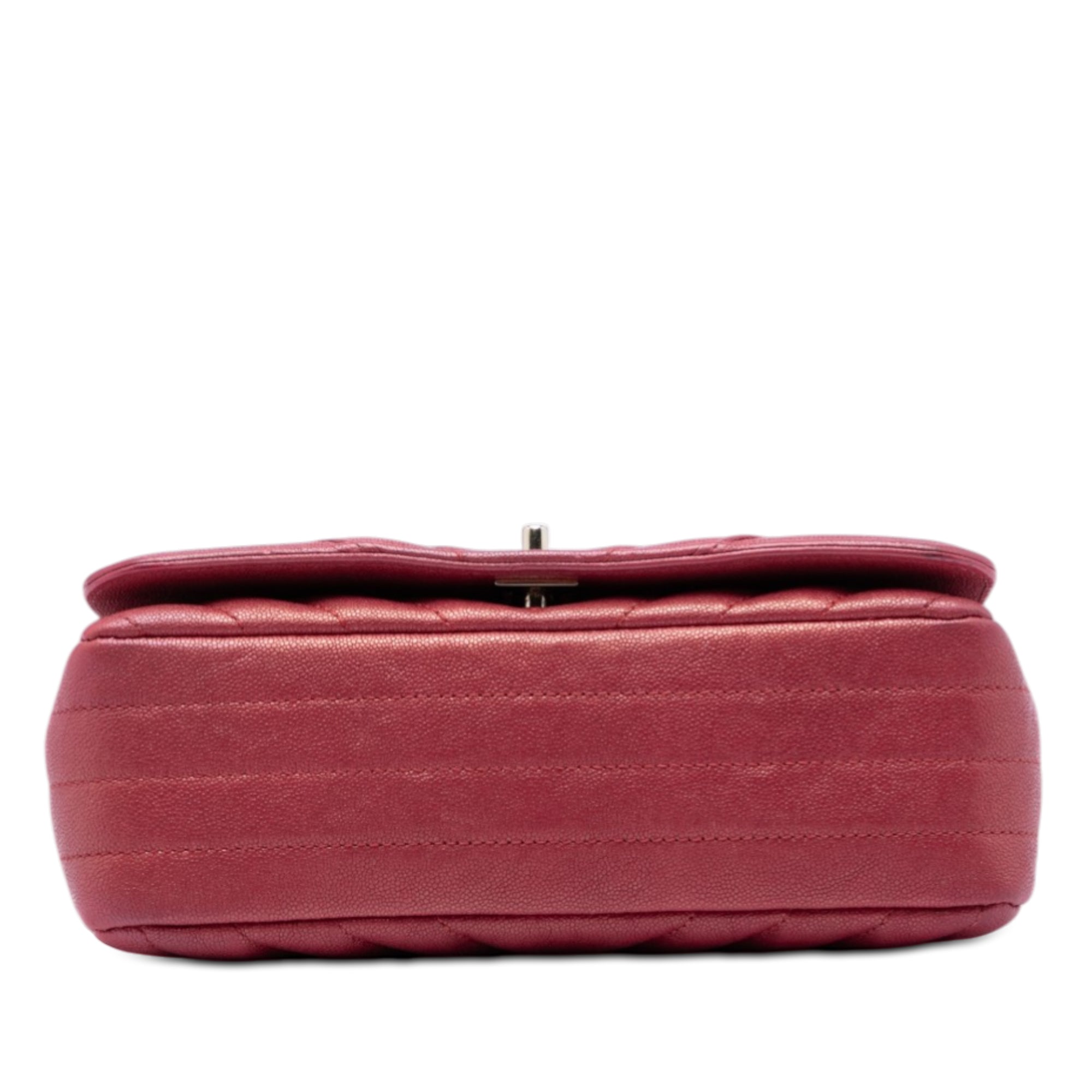 Small Chevron Caviar Statement Flap - Image 3