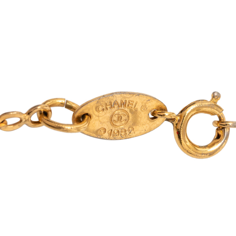 Gold Plated CC Pendant Necklace - Image 4