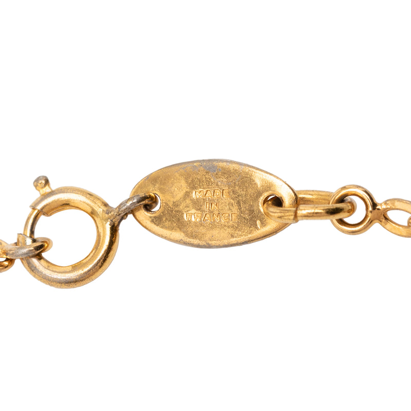 Gold Plated CC Pendant Necklace - Image 5