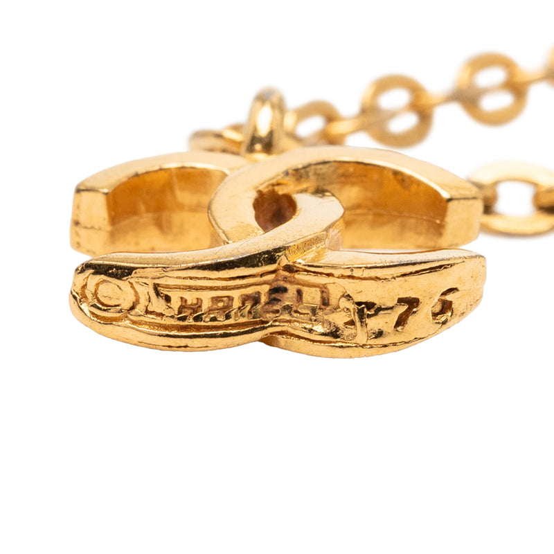 Gold Plated CC Pendant Necklace - Image 6