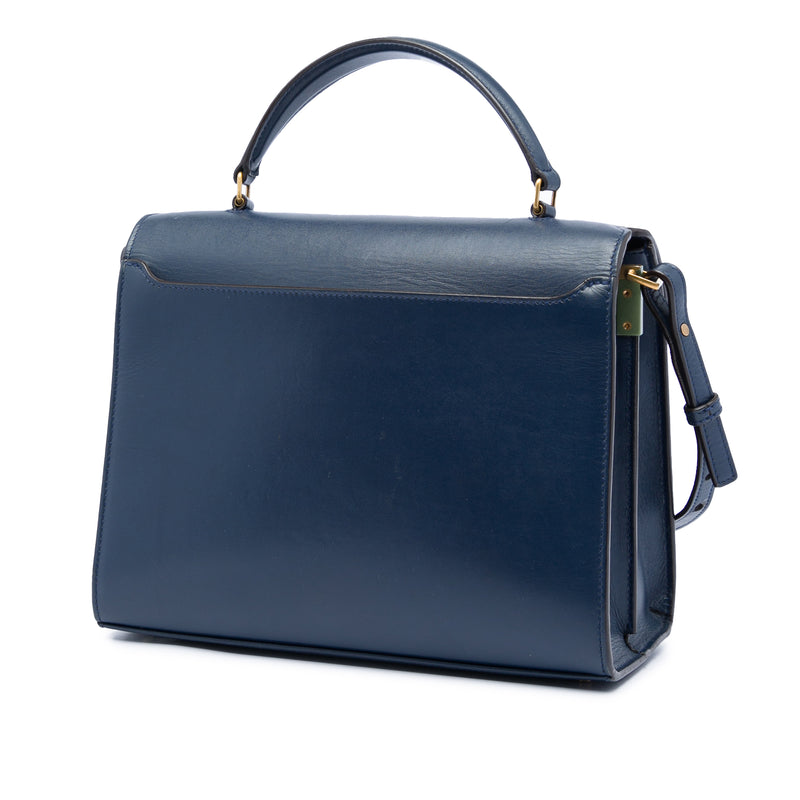 Medium Calfskin and Suede Classic Monogram Cassandra Top Handle Bag - Image 2