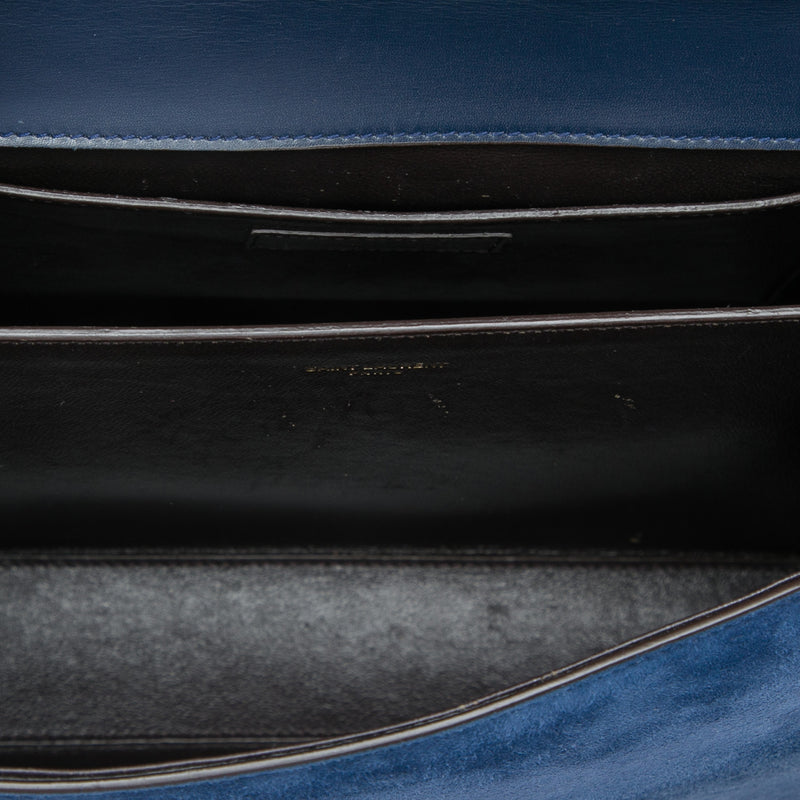 Medium Calfskin and Suede Classic Monogram Cassandra Top Handle Bag - Image 4