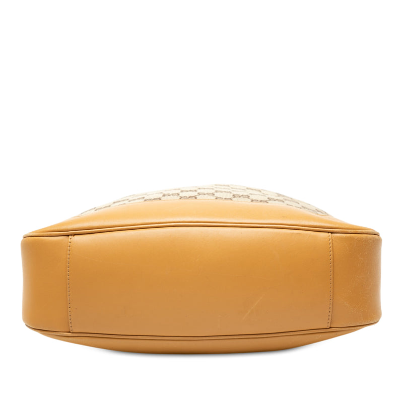 GG Canvas Bamboo Web Satchel - Image 3