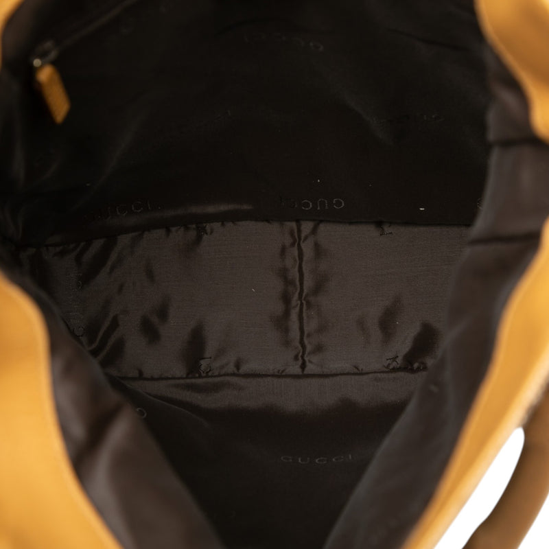 GG Canvas Bamboo Web Satchel - Image 4