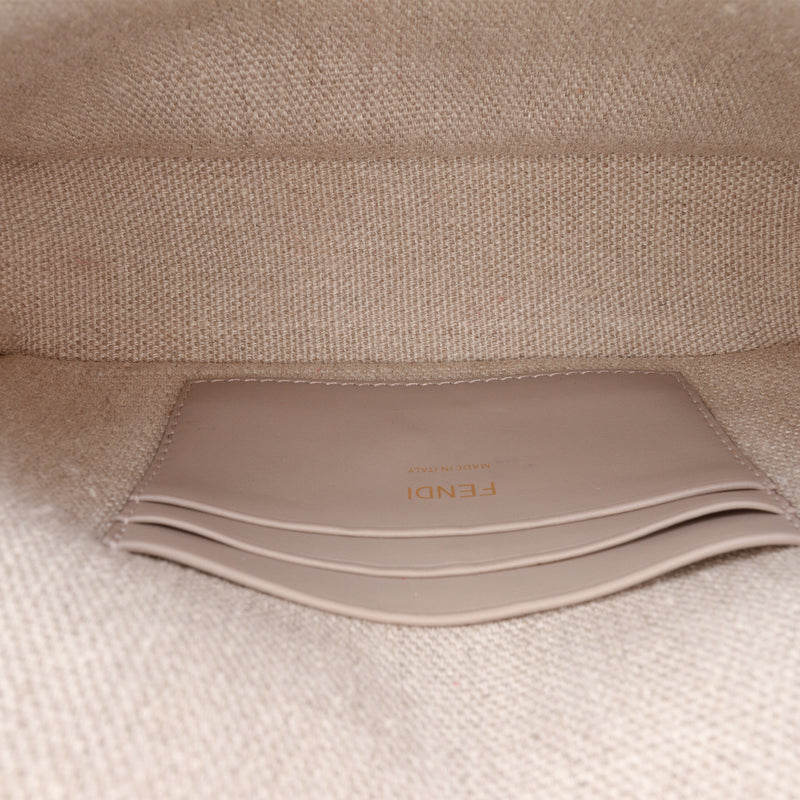 Mini Zucca Embroidered Canvas Baguette Satchel - Image 4
