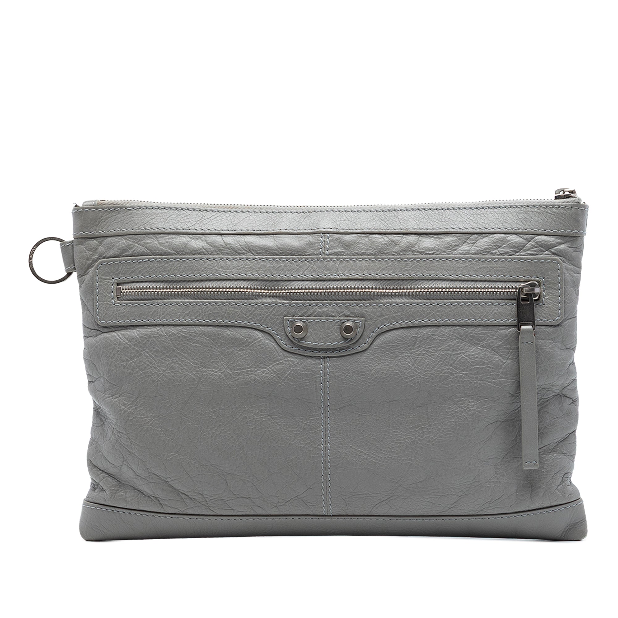 Lambskin Motocross Classic Clip M Clutch - Image 1