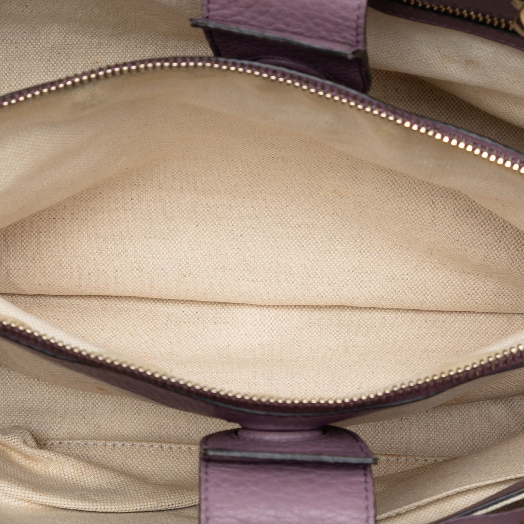 Medium Calfskin Bamboo Shopper Satchel - Image 4