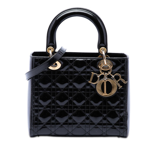 Medium Patent Cannage Lady Dior - Image 1