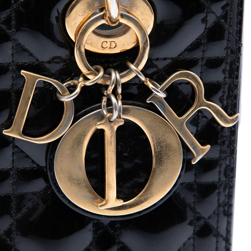 Medium Patent Cannage Lady Dior - Image 5