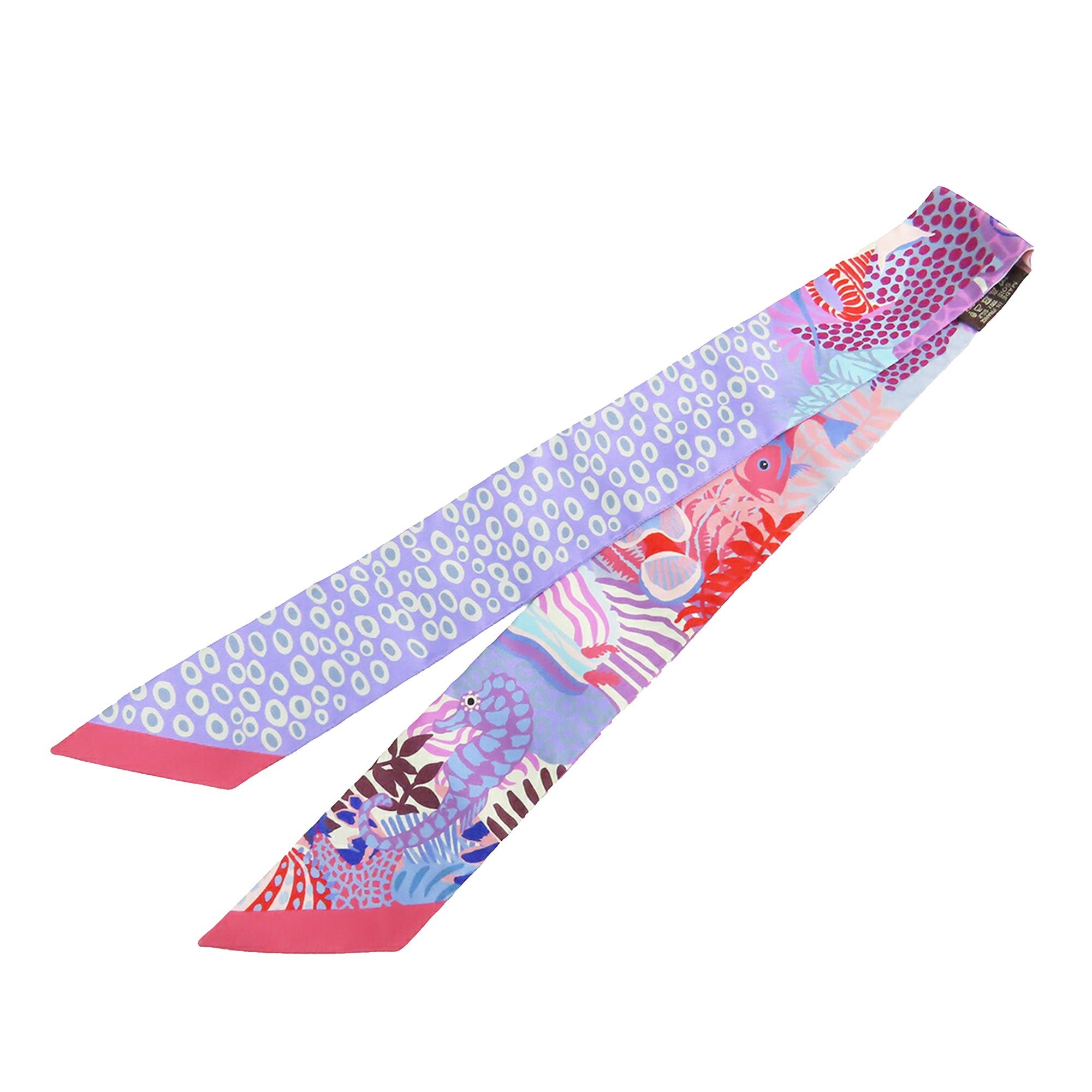 Under the Waves Twilly Silk Scarf - Image 2