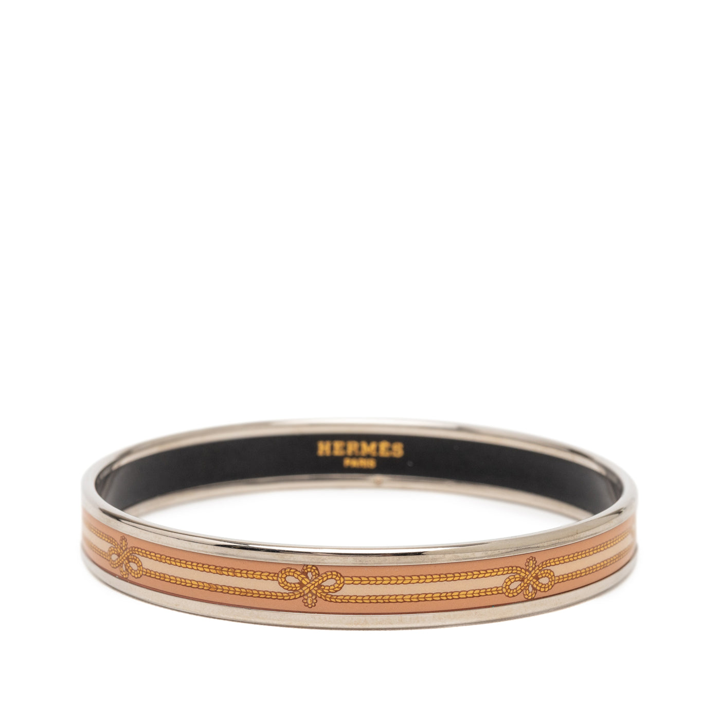 Narrow Enamel Intertwined Rope Bangle 62 - Image 1