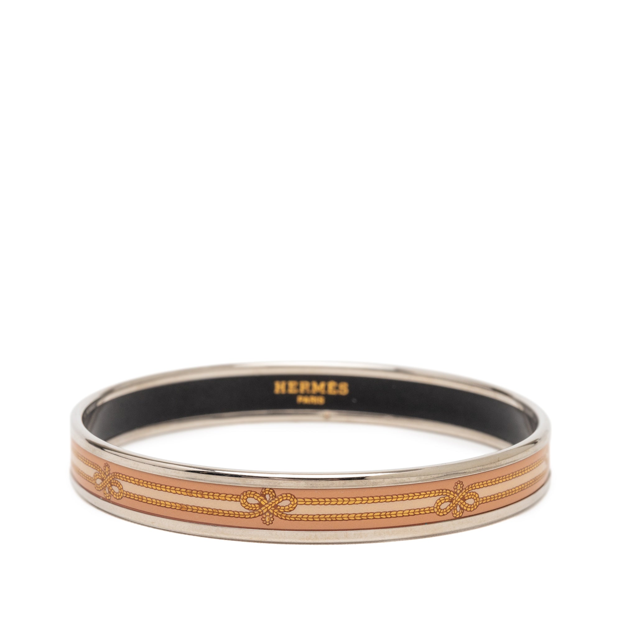 Narrow Enamel Intertwined Rope Bangle 62 - Image 1