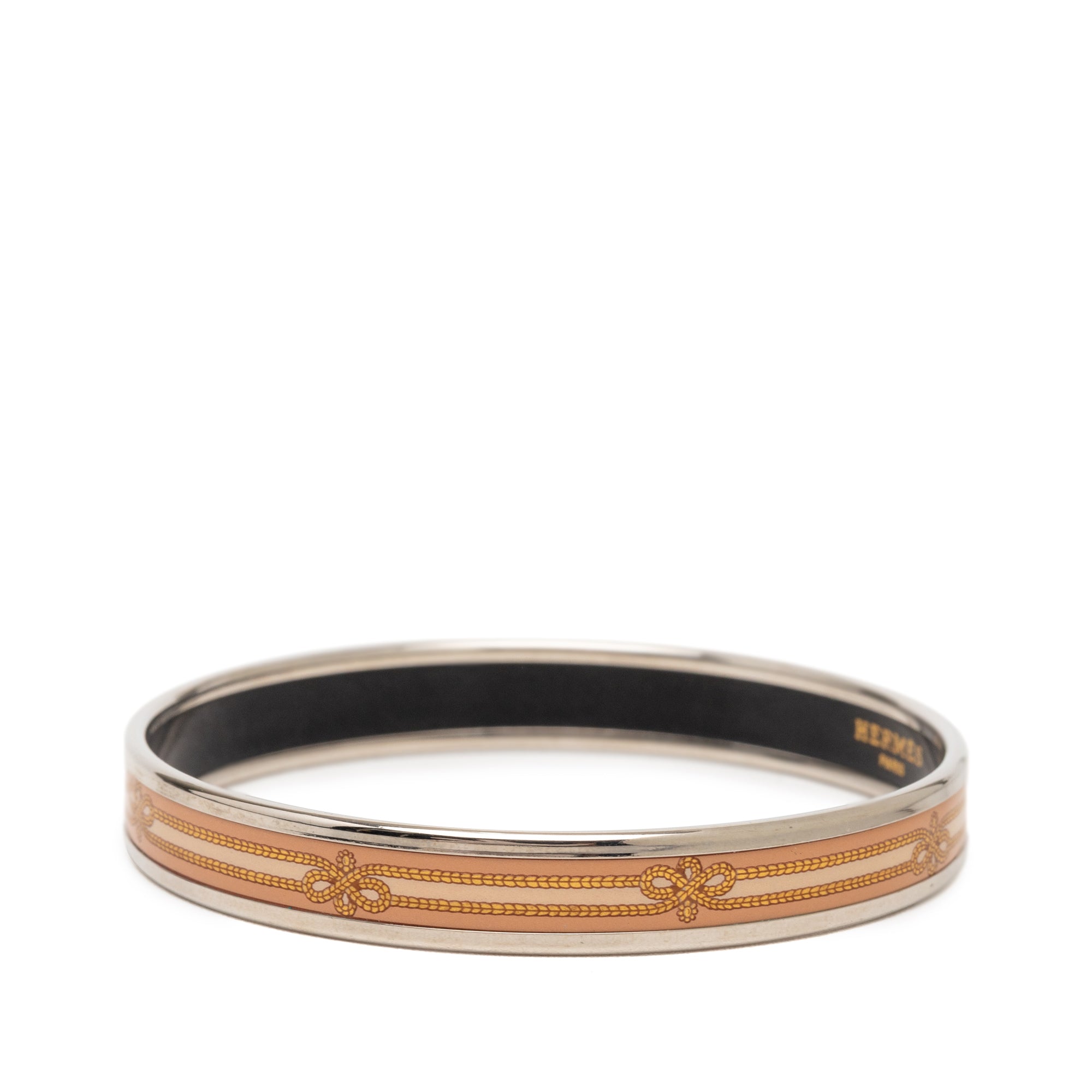 Narrow Enamel Intertwined Rope Bangle 62 - Image 2